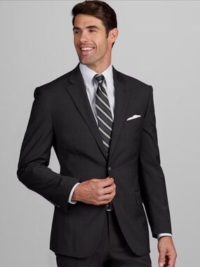 Jos. A. Bank Traveler Performance Collection Tailored Wool Fit Suit Blazer